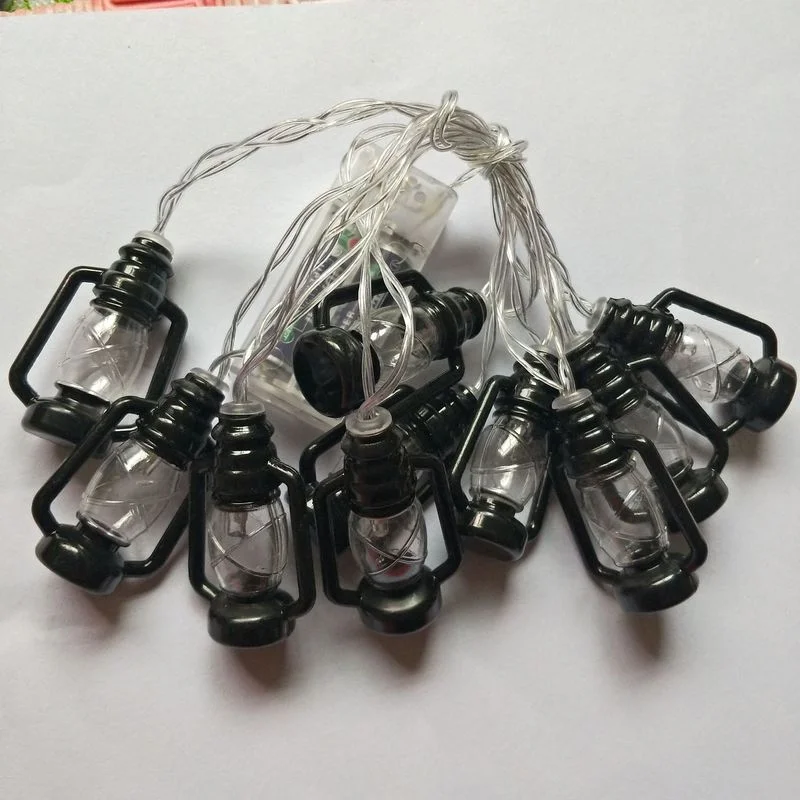 

LED Light Garland Fairy Lights Retro Kerosene Lamp Strings Home Decorative Christmas Light String for Bedroom Party Coffee House