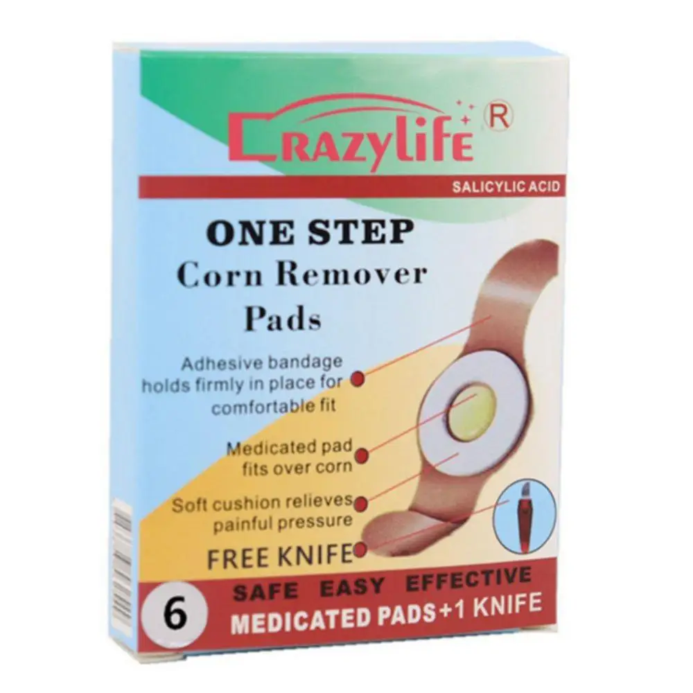 6 шт. пластырь для удаления мозолей ног|Инструмент ухода за ступнями| |