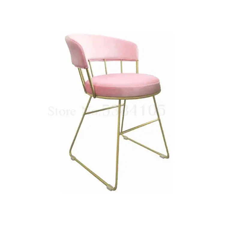 Обеденный стул в скандинавском стиле из Красного железа современный простой для