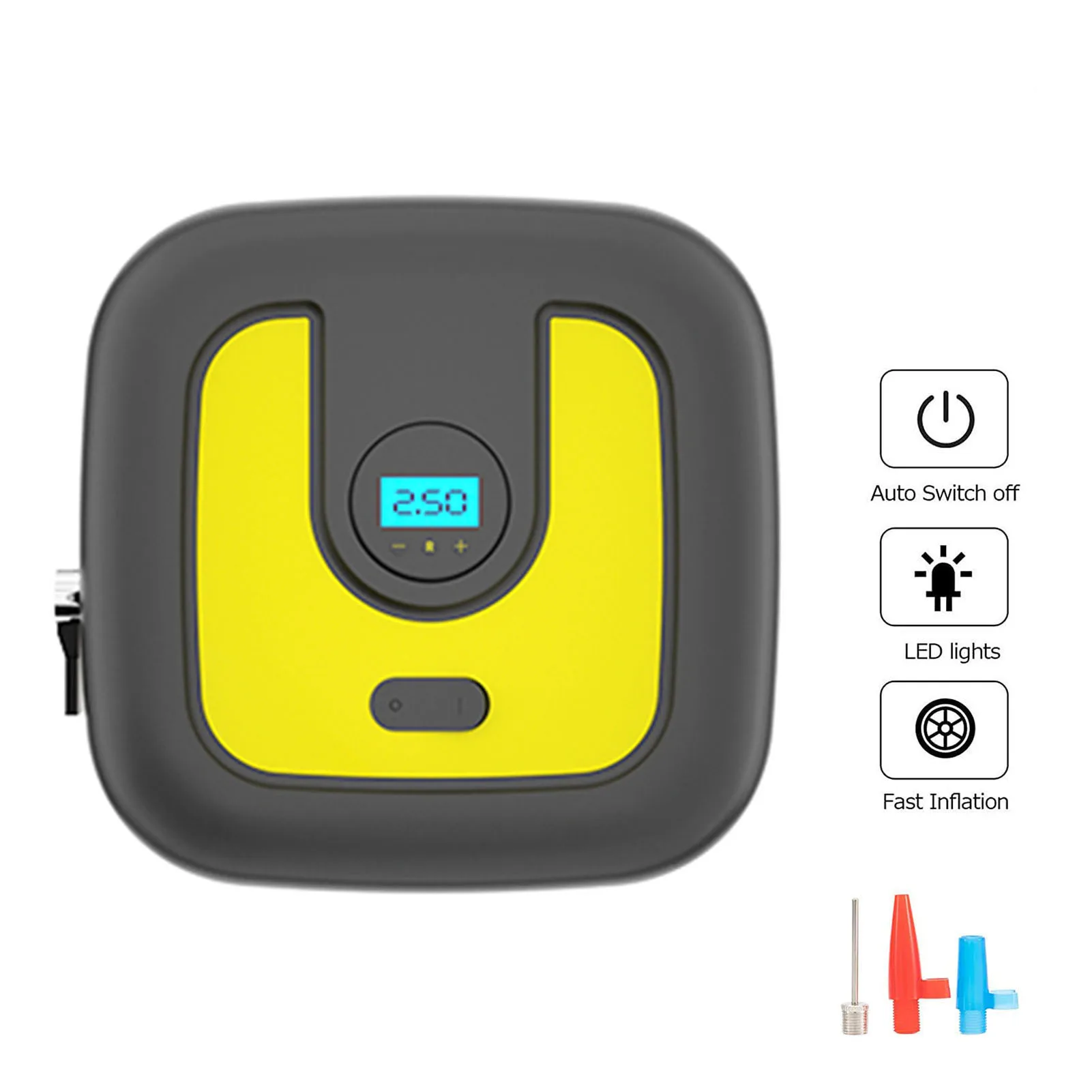 

12V Car Universal Digital Display Air Pump 120W Car Tire On-board Inflating Pump Portable Mini Emergency Pump Car Accessories