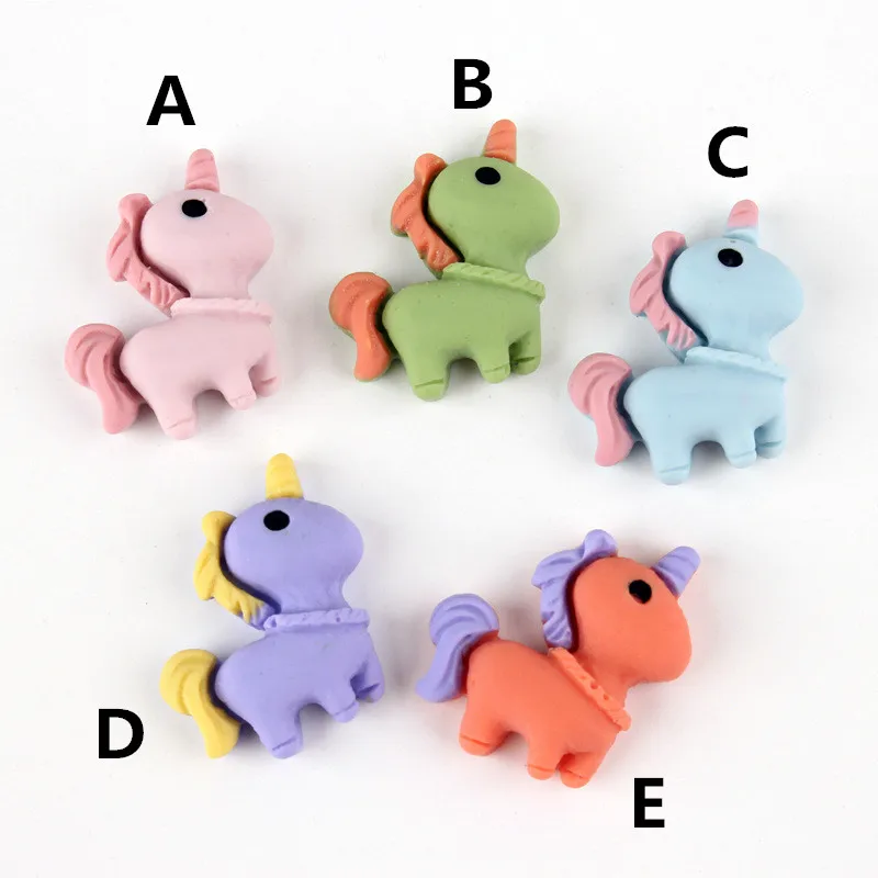 18*22 мм кавайные каштаны из смолы в виде животных лошадей резиновые однотонные