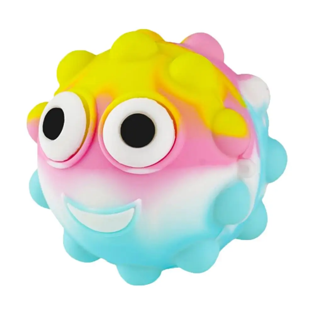 

Popper Ball Toy Push Bubble Sensory Squeeze Ball 3D Silicone Tie Dye Bouncing Stress Relief Toy Stress Balls For Kids & Adults