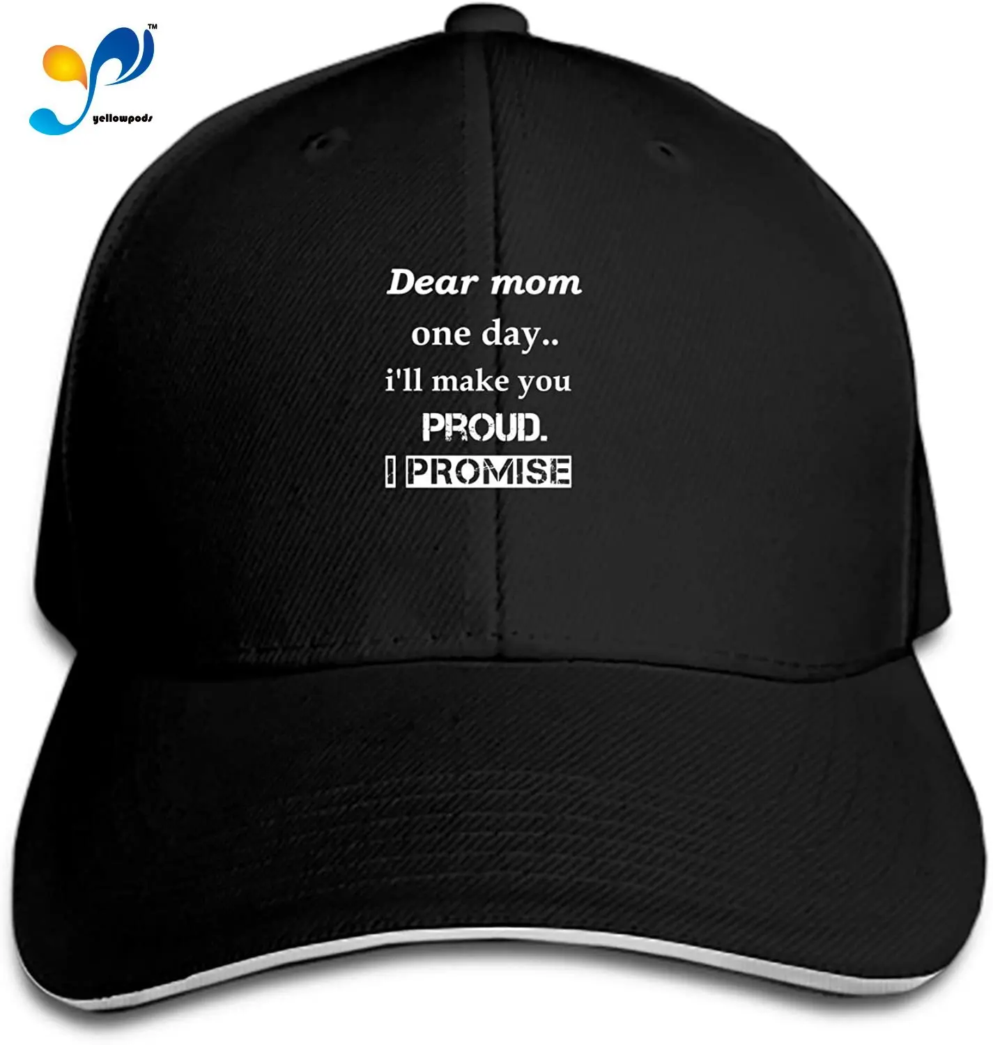 

Customized Unisex Dear Mom Proud I Promise Trucker Baseball Cap Adjustable Peaked Sandwich Hat