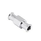 Адаптер апертуры Luer Lock, 1 шт., 4 мм, Женский и женский фитинги, никелированные латунные зеркальные фитинги высокого качества