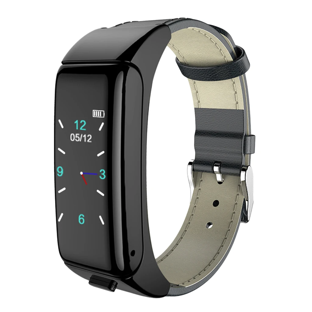 

B6 2 In1 Smart Bluetooth Headset Bracelet Heart Rate Health Monitoring Watch DAILY Waterproof Wireless Earphone Bracelet for IOS