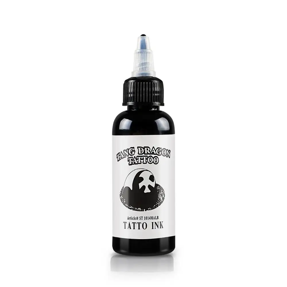 60ml 1 бутылка профессиональные чернила для татуировки пигмент набор боди-артов 30 мл/60 мл черные чернила для татуировки перманентные краски для макияжа натуральные для татуировки - Color: 60ml