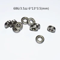 bearing 10pcs 6186zz 686zz 3 5 6133 5mm free shipping chrome steel metal sealed high speed mechanical equipment parts