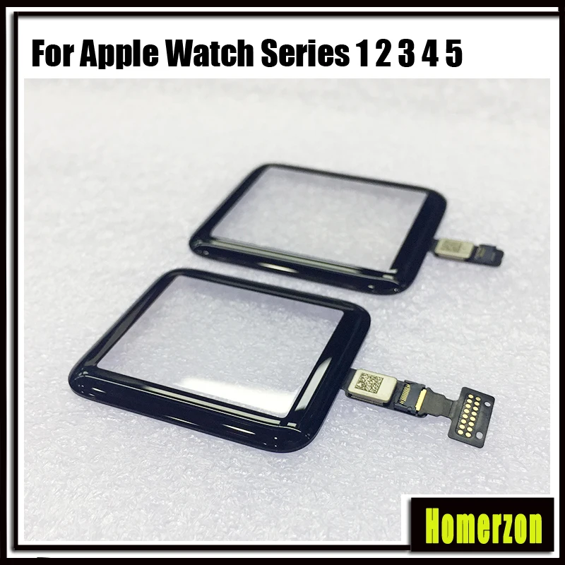 Tested Touch Screen Digitizer Lens Add OCA Glue For Apple Watch Series 4 3 2 1 38mm 40mm 42mm 44mm LCD Front Glass Replacement | Мобильные