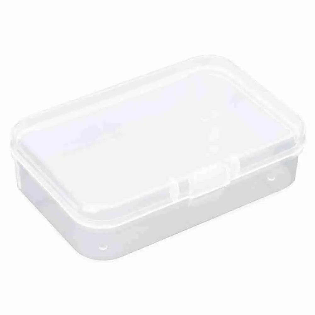 Transparent Plastic Toys Organizer Jewelry Storage Boxes Rectangle With Cover Hardware Parts Large Capacity Plastic Storage Box