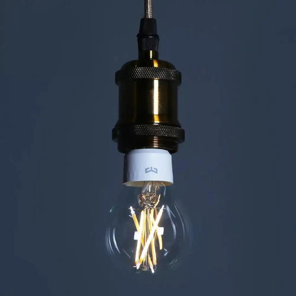 Умная Светодиодная лампа накаливания Yeelight E27 6 Вт с шариковыми лампами WiFi Пульт