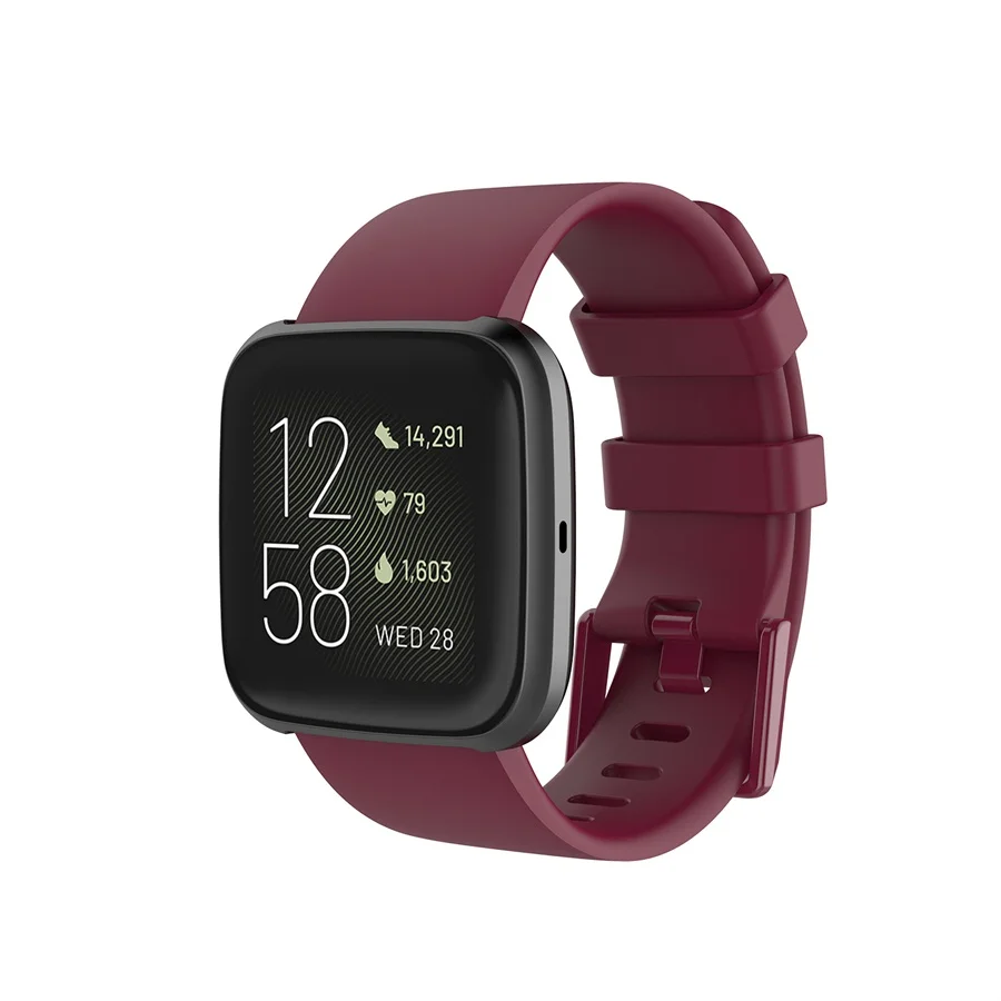 Смарт-часы ремешок для Fitbit Versa2 23 мм силиконовый ремешок для Fitbit Versa/Versa lite/Versa 2 браслет спортивные аксессуары
