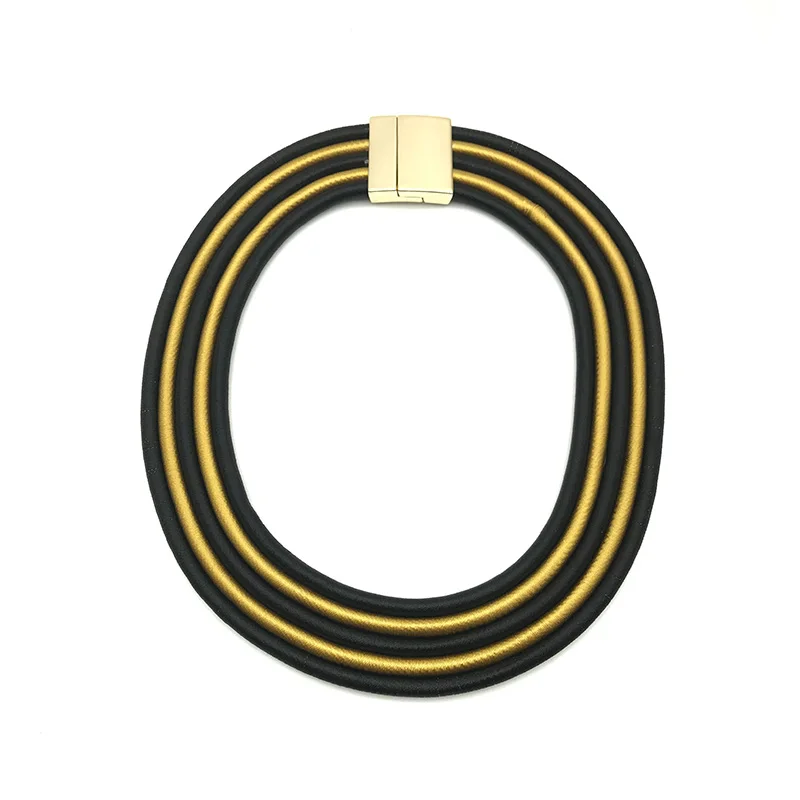 

Dandie Dandie Short Necklace With Colorful Rope Handmade Jewelry For Women Vintage Simple Feminine Accessories