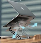 Складная портативная Регулируемая подставка для ноутбука из алюминиевого сплава, держатель для ноутбука MacBook Air Pro, подъемный охлаждающий держатель