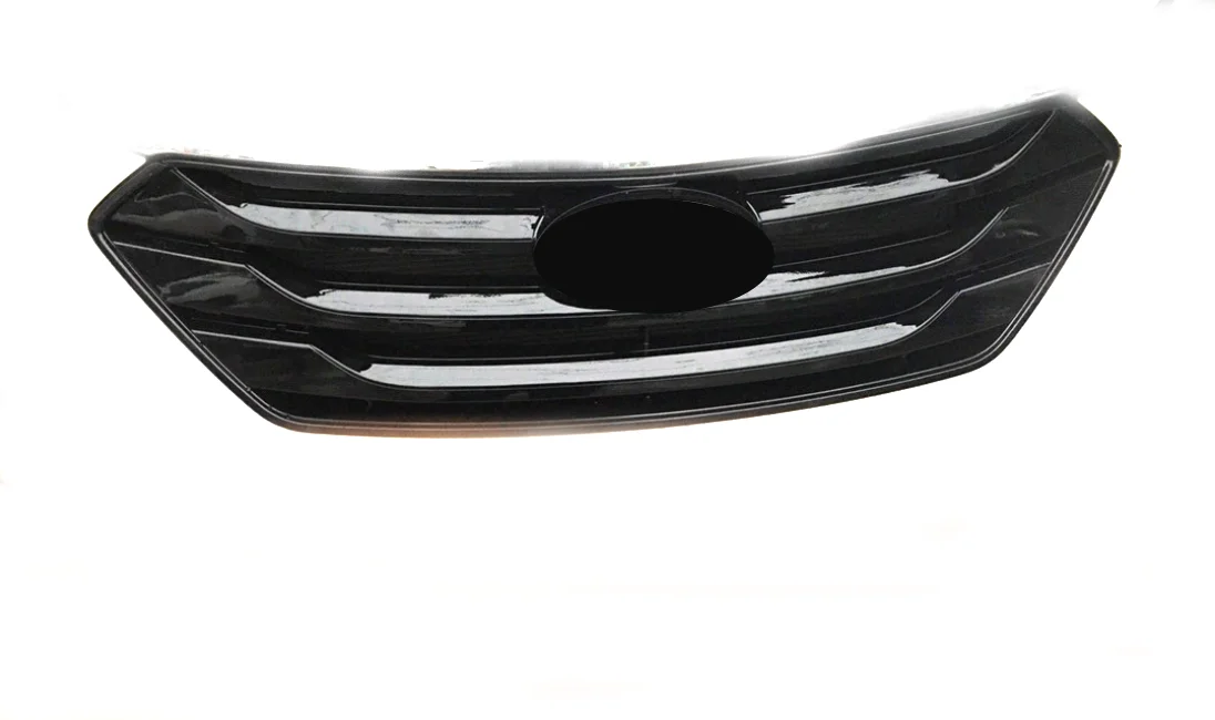 ABS черная Передняя решетка Вокруг отделка гоночные решетки для 2013 2014 2015 2016 Hyundai Santa