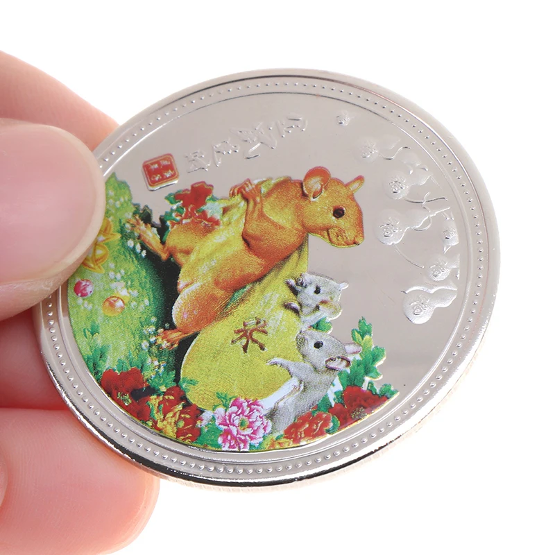 2020 года бело серые кисточки памятная монета с серебряным покрытием Монетка