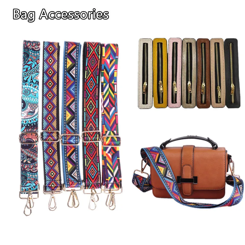 

Shoulder Strap For Women adjustable Rainbow Handbag Straps Bag Handle Accessories Cross Body Messenger Nylon Bag Straps