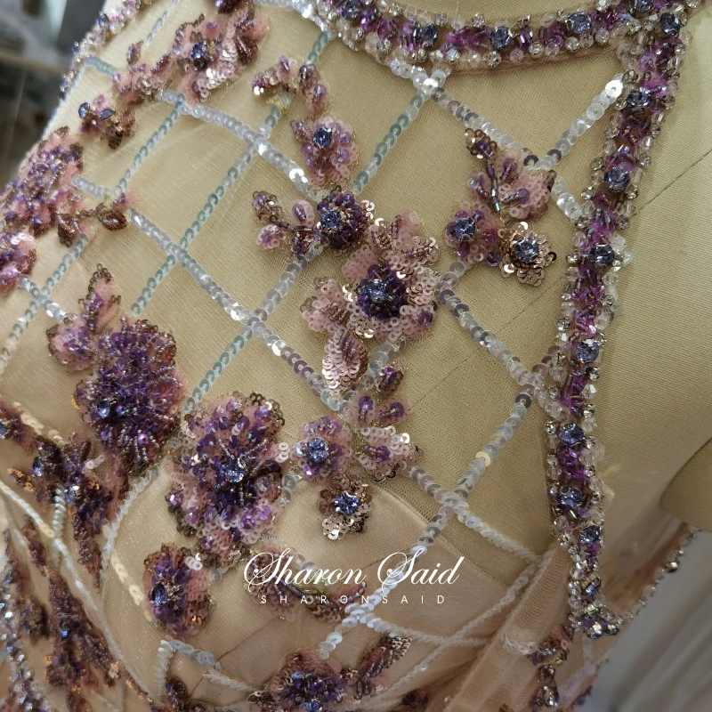 Блестящее вечернее платье цвета шампань Дубай с рукавами винтажные арабские