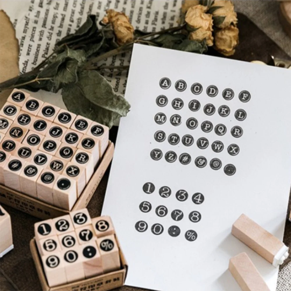 12 30 шт винтажный базовый цифровой штамп с персонажем милые канцелярские