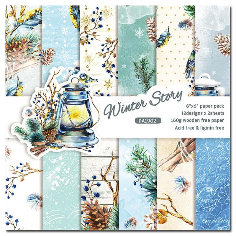 

24Pcs/Lot Pine Cones Retro Material Papers DIY Scrapbooking Album Diary Gift Decorative Paper Scrapbooking Paper