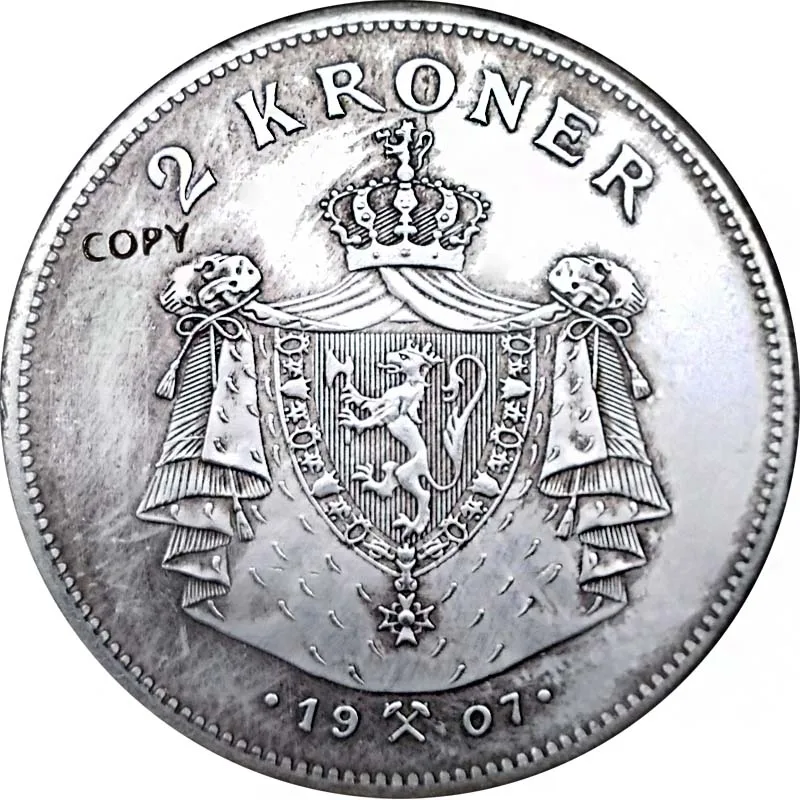 1905 норвежские монеты Античная имитация коллекционные копия 39 мм круглая