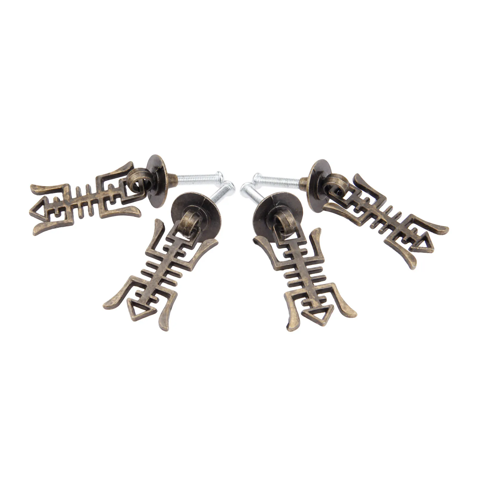 

4 шт., бронзовая ручка для мебели, 45 х25 мм