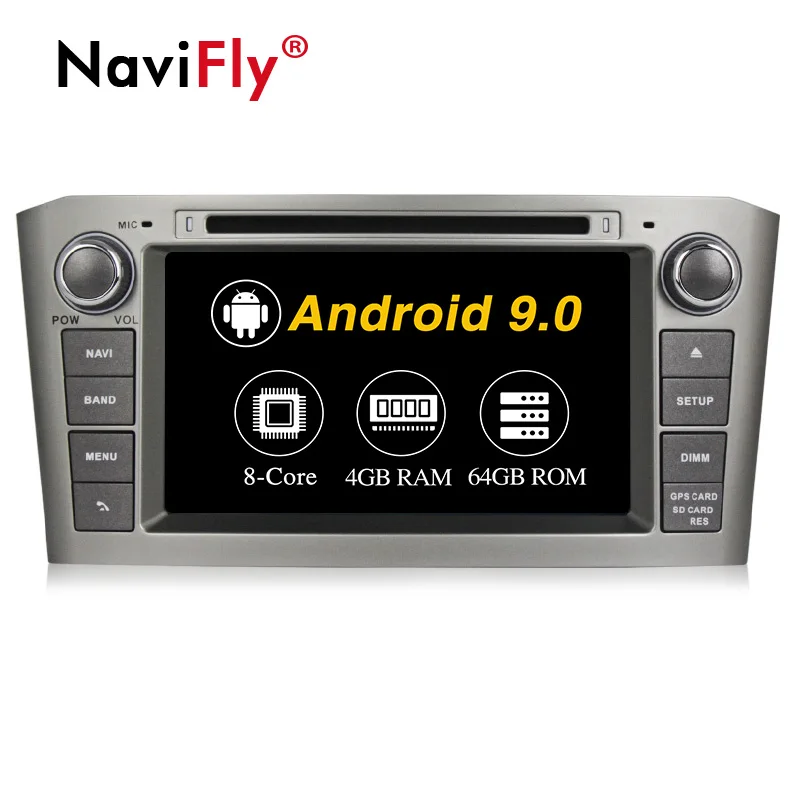 4GB-64GB-8 CORE-G 2 Din Android 9,0 авто gps навигации для Toyota Avensis T25 2003 2004 2005 2006 2007 2008 автомобильный dvd-радиоплеер - Цвет: 4GB-64GB-8 CORE-G