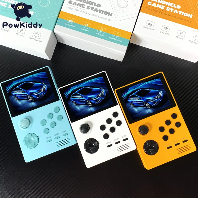 Улучшенная игровая консоль POWKIDDY A19 IPS экран 3 5 дюйма 3D новая приставка для psp