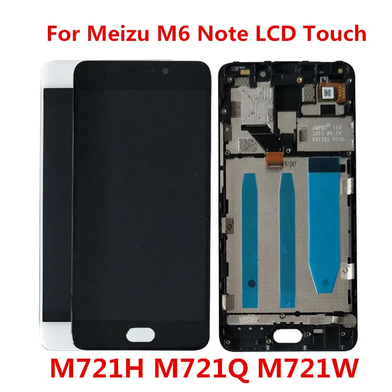 ЖК дисплей 5 дюйма для Meizu M6 Note сенсорный экран M721H M721Q M721W сменный Note|Экраны