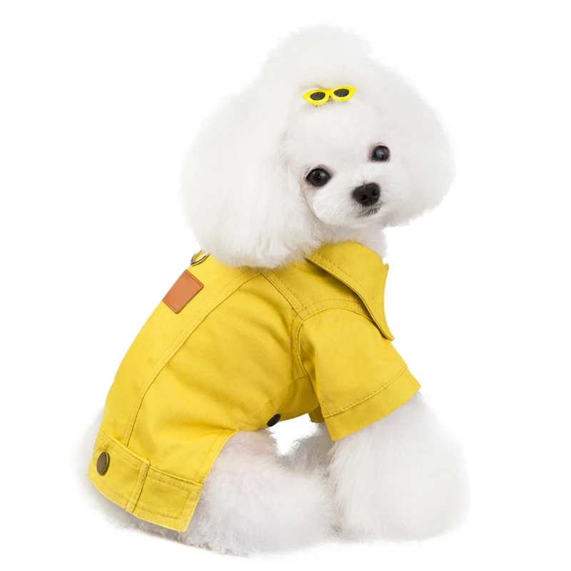 Джинсовка для собак, зимнее пальто, осенне-зимняя одежда для собак, джинсовая куртка, одежда для собак, одежда для Йоркских собак, одежда для собак, одежда для собак, Bichon Schnauzer Pet