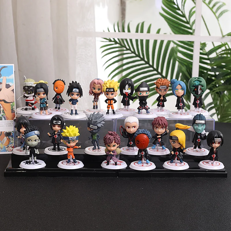Полный набор ручная работа модель Geschenkdoos Uzumaki Naruto Uchiha Sasuke Kakashi фигурка игрушки |