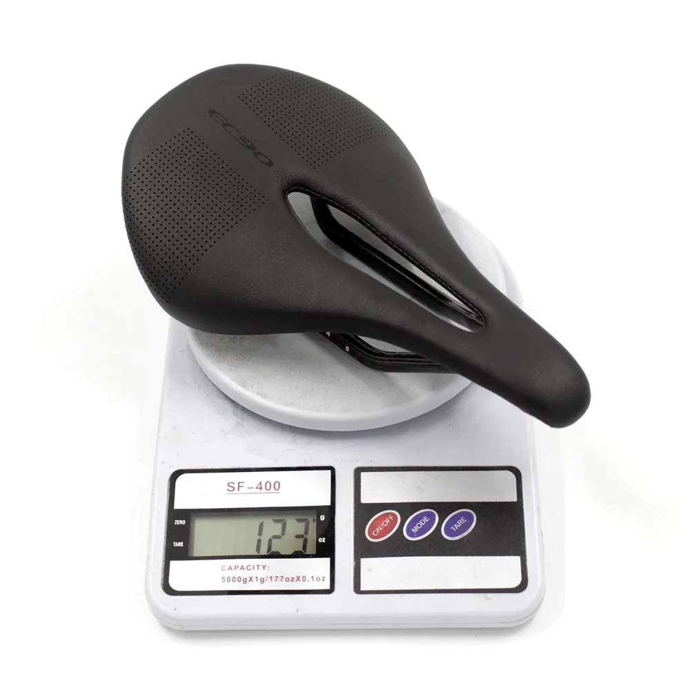 

EC90 Men's Bicycle Carbon+Leather Saddle Bike Saddles Carbon Saddle Black Road MTB Bike / Steel Saddle Rail Bicyle Cycling