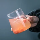 Стеклянная кружка с большим животом, высокая кружка, искусственная десертная Взрывозащищенная прозрачная стеклянная кружка, устойчивая к высоким температурам чайная чашка