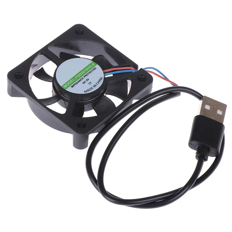 

5V USB Connector PC Fan Cooler Heatsink Exhaust CPU Cooling Fan Replacement with 45cm Cable 50x50x10MM Dropshipping
