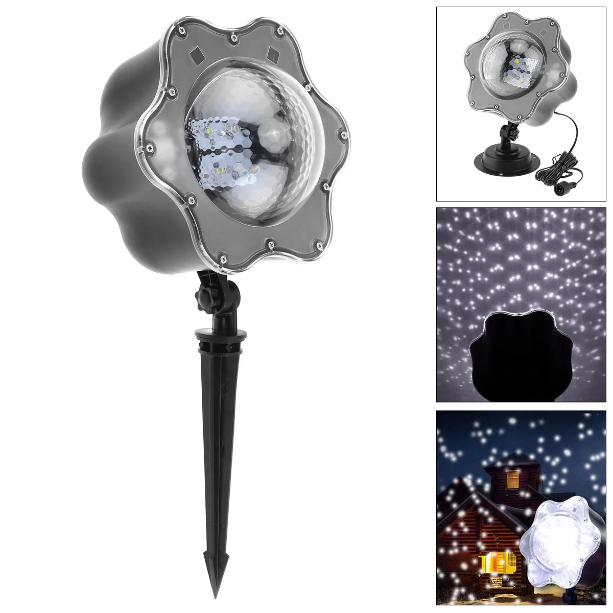 4W Крытый/Открытый водонепроницаемый Снежный проектор лампа с дистанционным