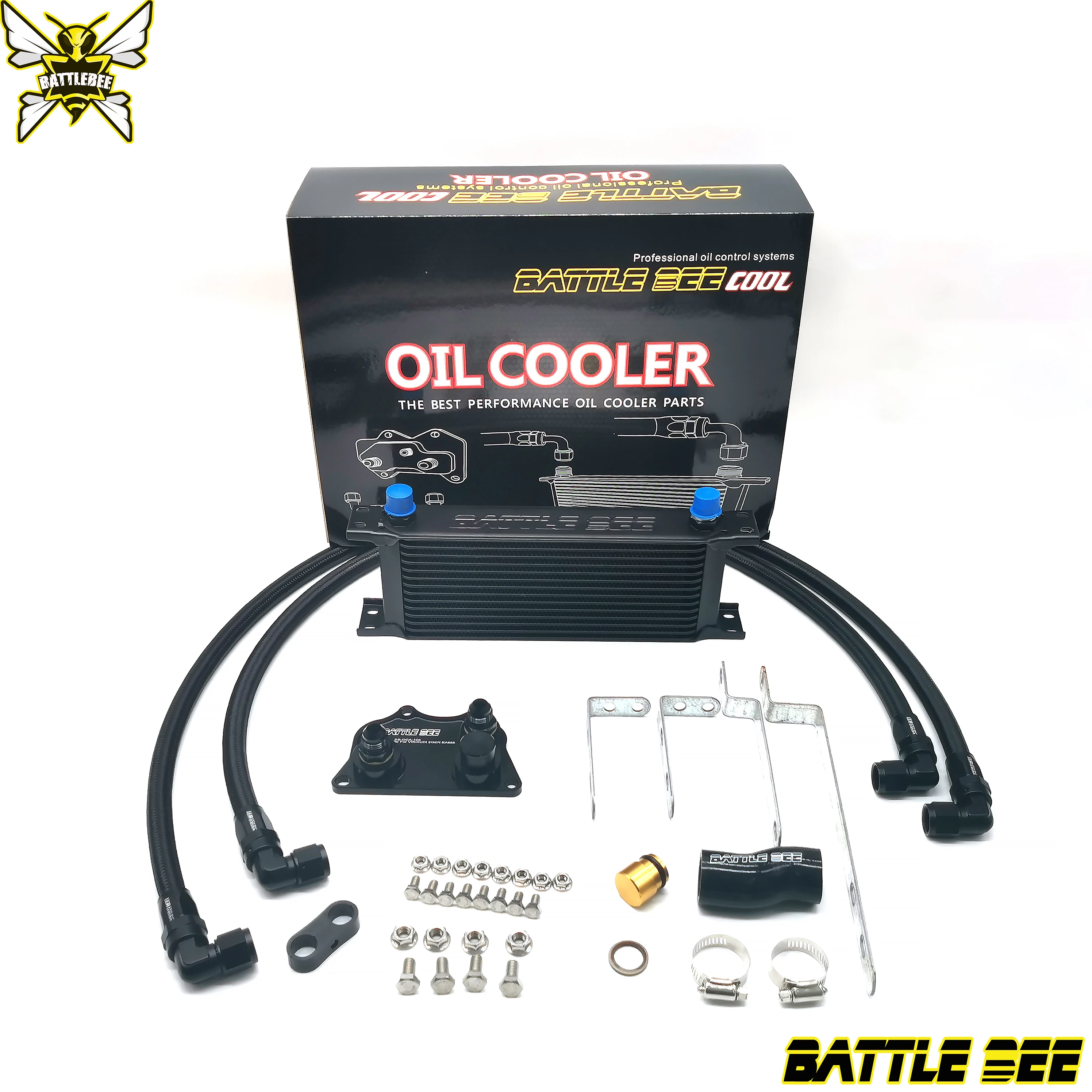 

BATTLE BEE Oil Cooler Kit for VAG Volkswagen Audi Golf MK5 MK6 1.8T 2.0T GEN2 EA888 ENGINE