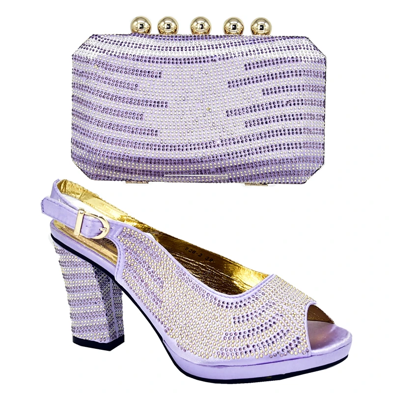 Вечерние комплекты из туфель и сумочки в нигерийском стиле Комплект итальянских