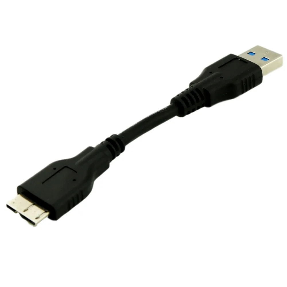 1 шт. короткий 10 см 5 Гбит/с USB 3,0 A штекер Micro B штекер 10 Pin высокоскоростной адаптер конвертер кабель для передачи данных шнур черный