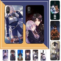 toplbpcs 86 eighty six anime phone case for redmi note 8 7 9 4 6 pro max t x 5a 3 10 lite pro