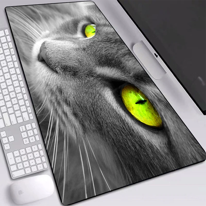 

Animal Cat Printed Mat Non-slip Natural Rubber CSGO Play Pad Large Personality Desk Pad XXL Keyboard PC Mice Pad 90x40cm Gaming