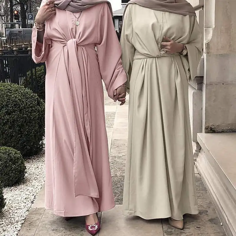 

Muslim Dresses Eid Mubarak Kaftan Dubai Abaya Turkey Fashion Hijab Dress Islam Clothing Maxi Sundress for Women Vestidos