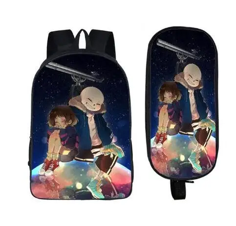 Undertale рюкзак Sans And Papyrus школьные рюкзаки для мальчиков и девочек детские сумки