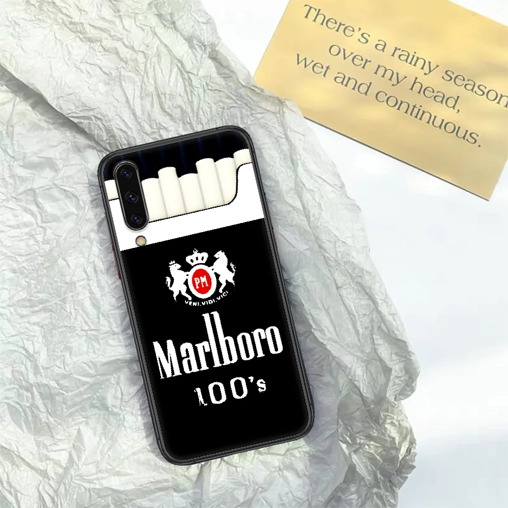 

Cigarette Marlboros Smoke Phone Case For Samsung Galaxy A10 A20 A30 E A40 A50 A51 A70 A71 A J 5 6 7 8 2016 2017 2018 black