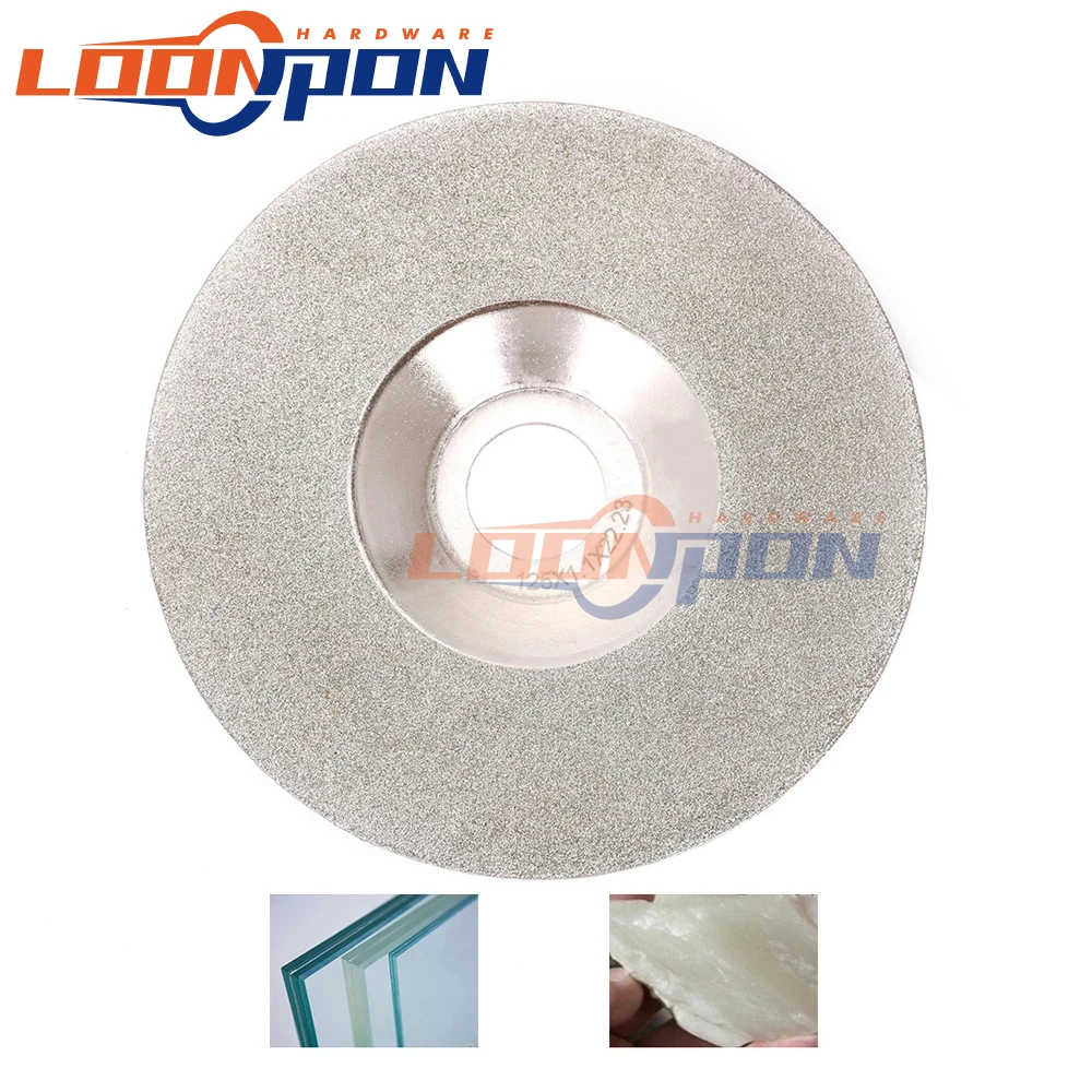 

1 шт. 125 мм гальванический алмазный режущий диск, шлифовальный круг в форме чаши, диски для стекла, керамики, нефрита, зернистость 150