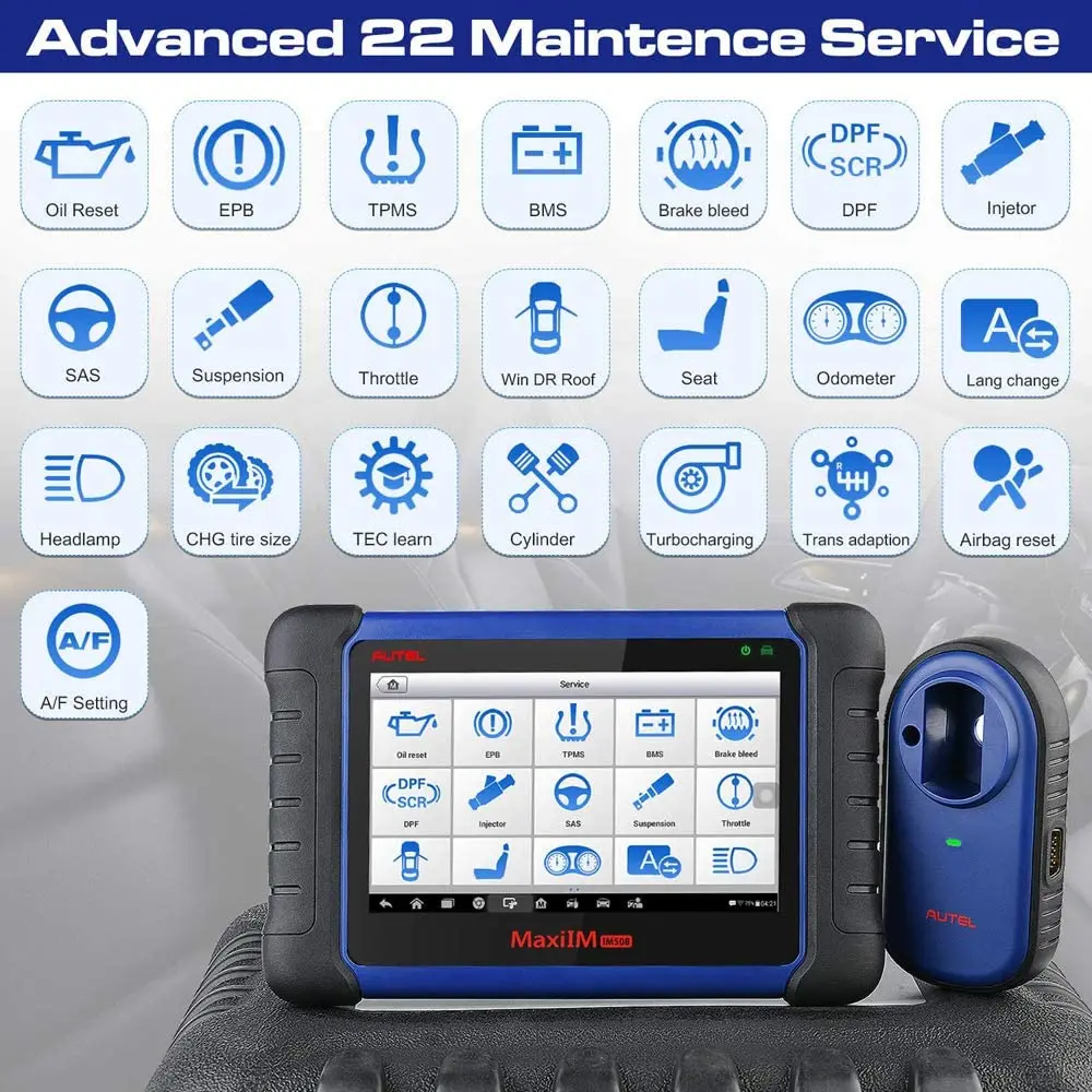 Программируемый диагностический сканер Autel MaxiIM IM508 с программатором ключей XP200 IMMO