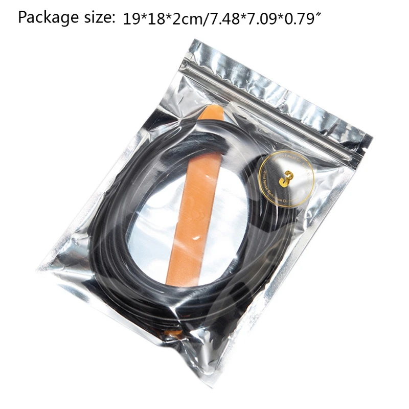 

E9LF Durable Rubber Seal Strip Windshield Windproof Guard Dampening Customized for Model 3 Weatherstrip Anti-Dust Noise