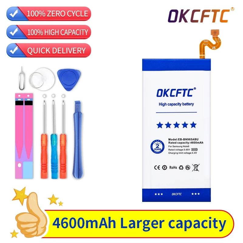 

Original For Samsung Galaxy Note9 Note 9 SM-N9600 N960F N960U N960N N960W Phone Battery EB-BN965ABU EB-BN965ABE 4600mAh