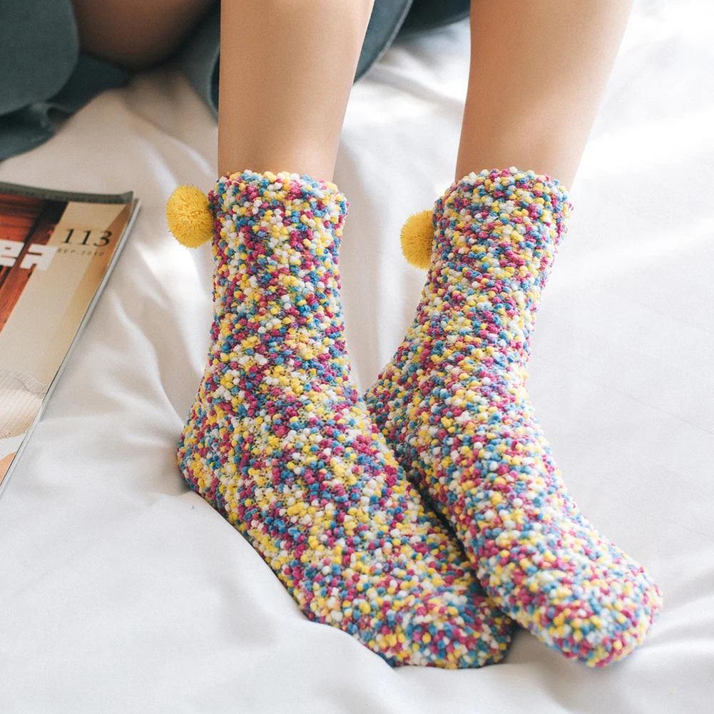 Женские теплые мягкие пушистые носки в форме торта для средней кровати | Женская