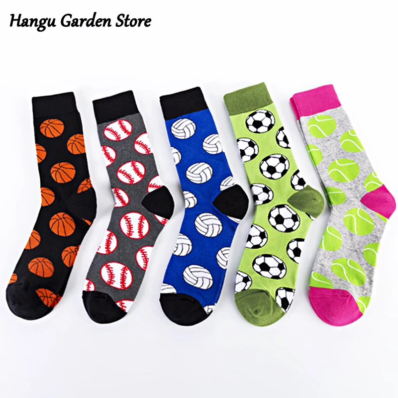 

Quality Mens Stockings Combed Cotton Colorful Happy Funny Sock Warm Casual Long Men Compression Harajuku Sock Street Wear