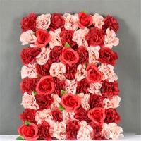 60cmx40cm decorative flower panel artificial rose flowers wall for diy romantic wedding wall decor baby shower party backdrop