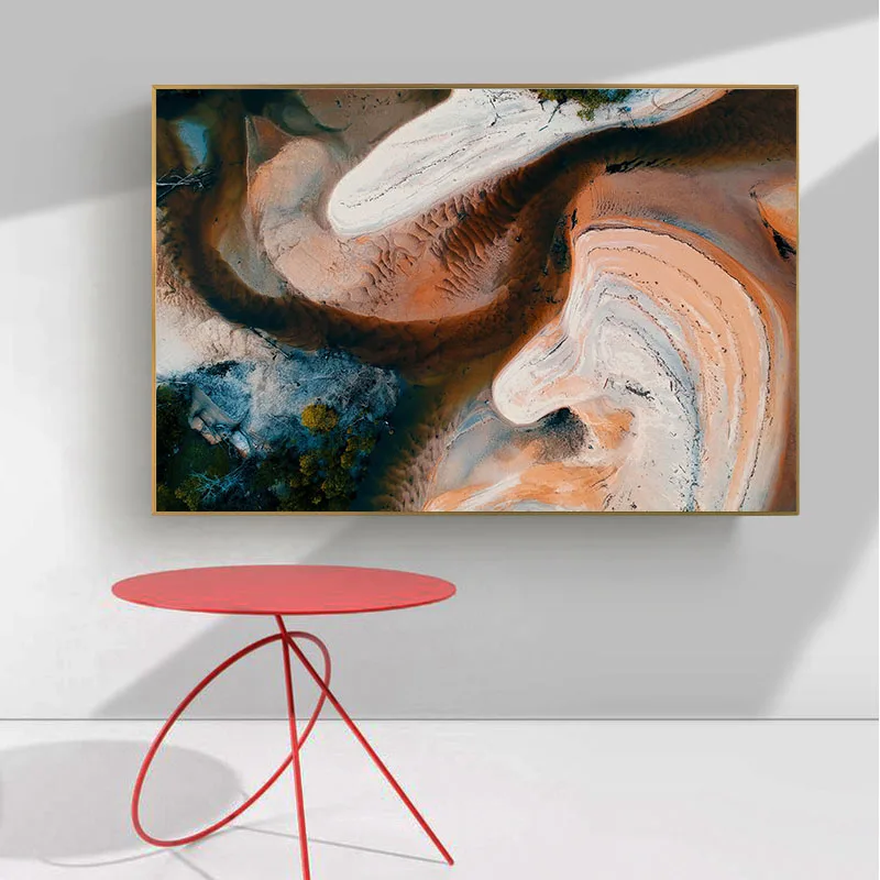 

Art Abstract Beach Poster Restaurant Simple Canvas Print Art Print Wall Painting Living Room Decorative Painting (Unframed)